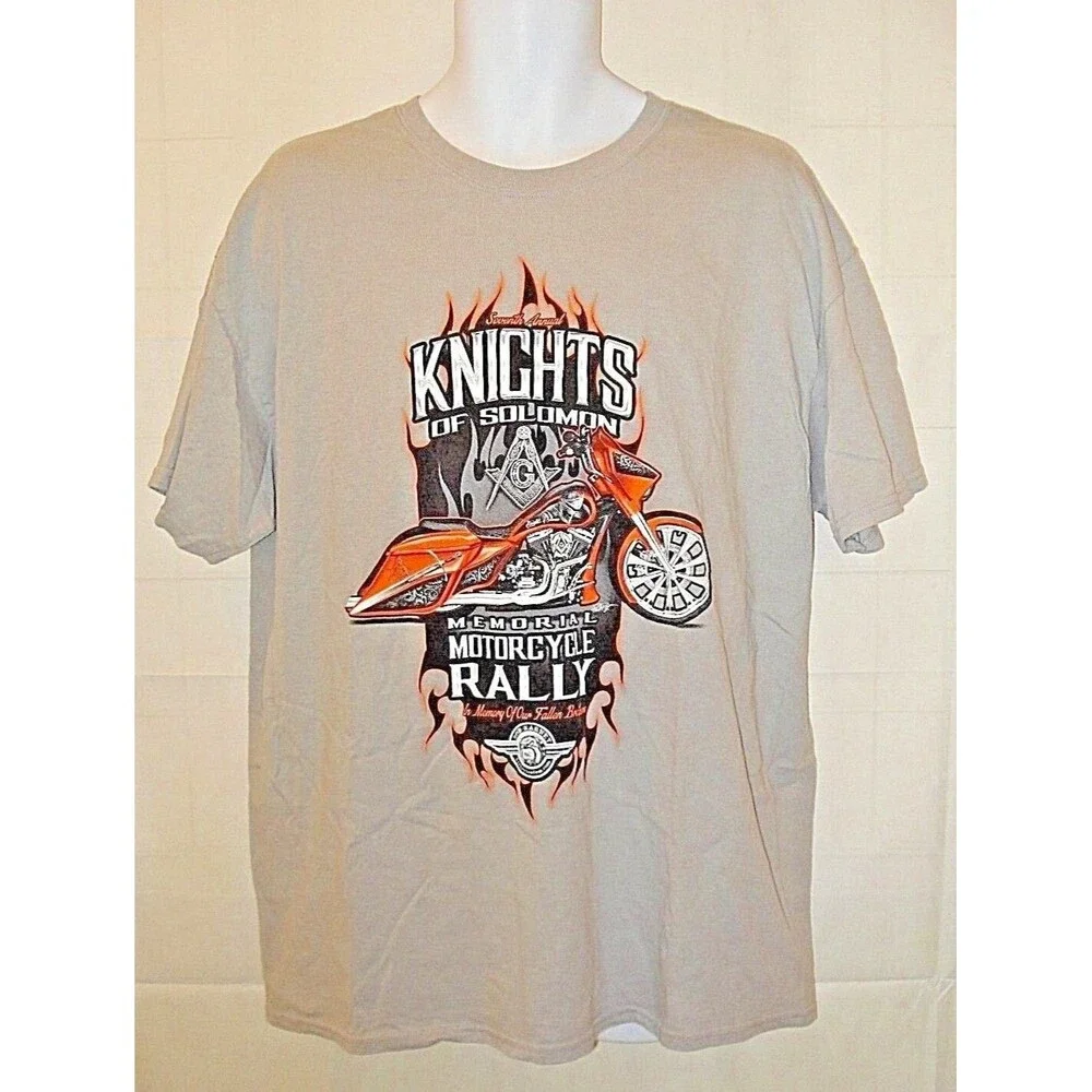Harley Davidson T Shirt Knights Of Solomon Memorial Motorcycle Rally Mens XL